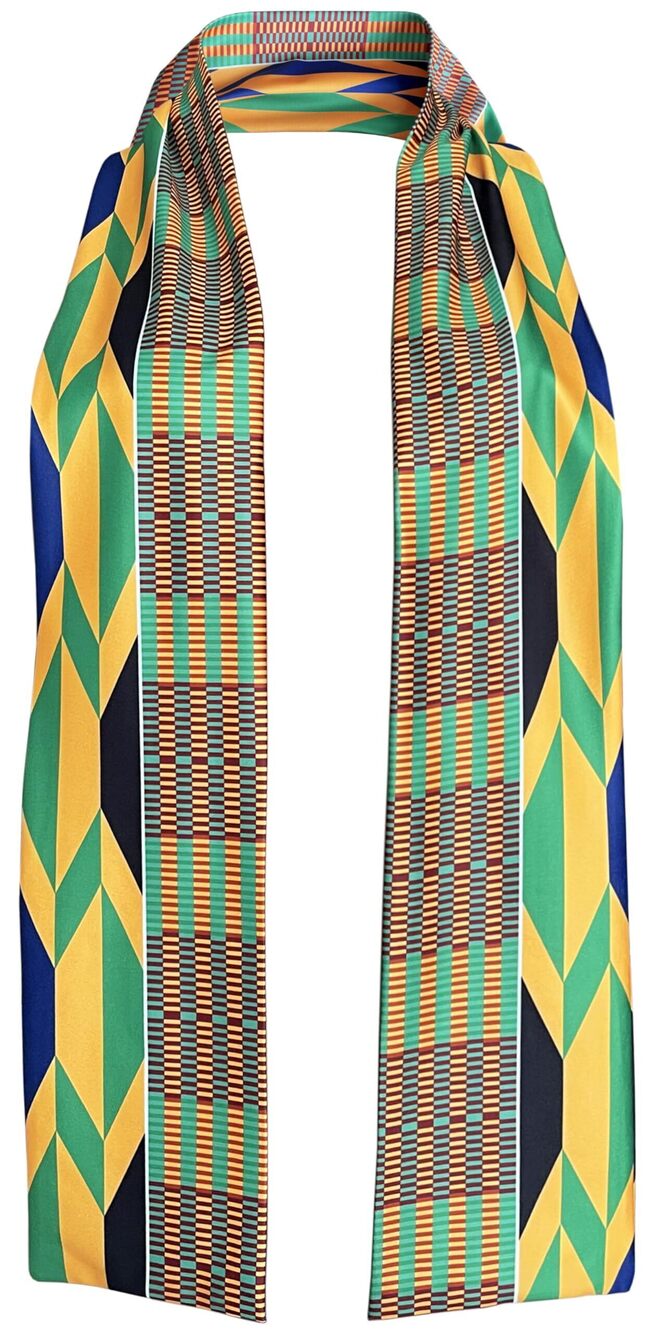 2954 African Kente Print Stole Sash African Scarf Kente Stole Sash Unisex